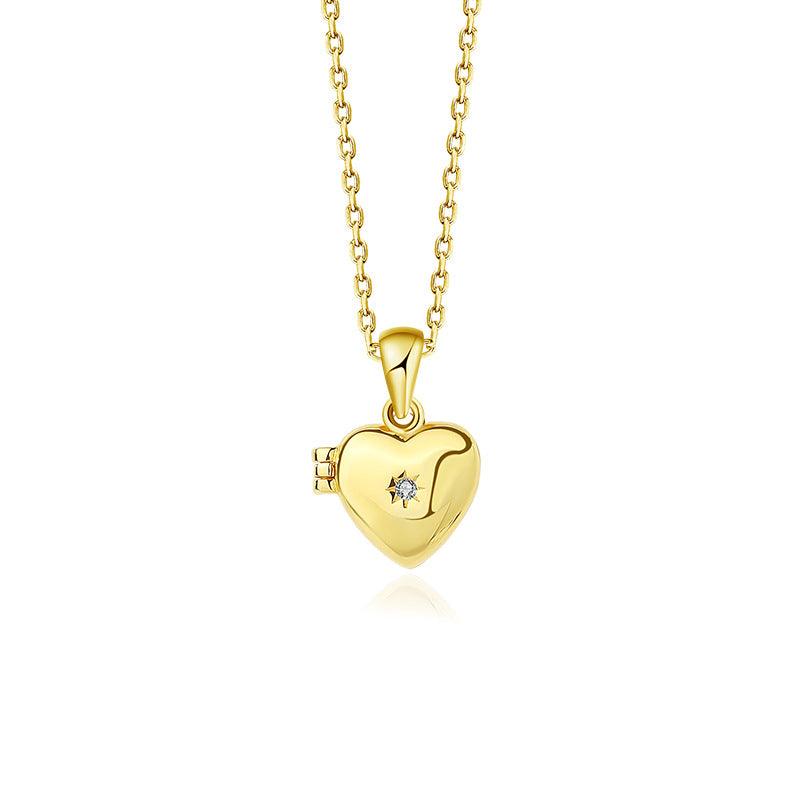 Heart Mini Locket Necklace - Camillaboutiqueshop