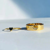 Heart Puzzle Matching Couple Rings - camillaboutiqueshop