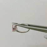 Heart-Shaped Pink & White Cubic Zirconia Sterling Silver Ring - camillaboutiqueshop