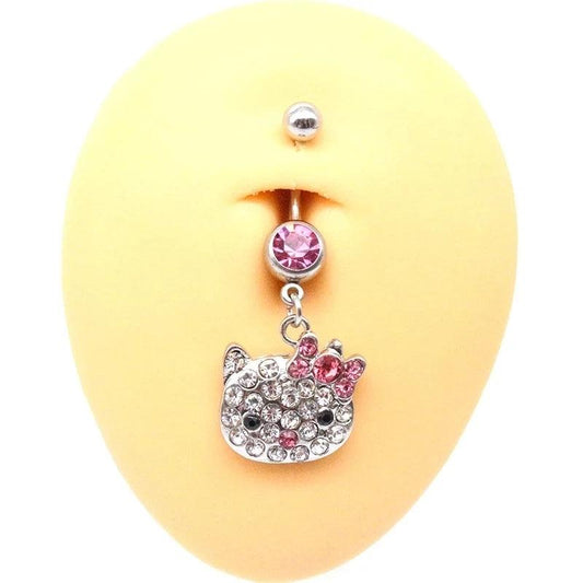 Hello Kitty Diamond Belly Ring - Camillaboutiqueshop