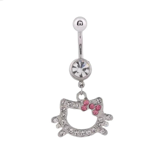 Hello Kitty Rhinestone Belly Ring - Camillaboutiqueshop