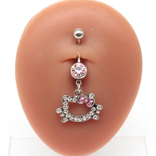 Hello Kitty Rhinestone Belly Ring - Camillaboutiqueshop