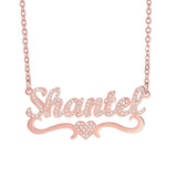 Iced Out Heart Name Necklace - camillaboutiqueshop