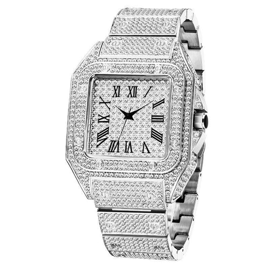 Iced Out Watch - Square Face - Camillaboutiqueshop