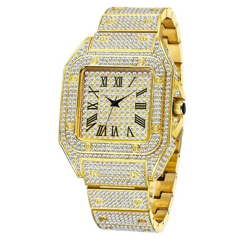 Iced Out Watch - Square Face - Camillaboutiqueshop