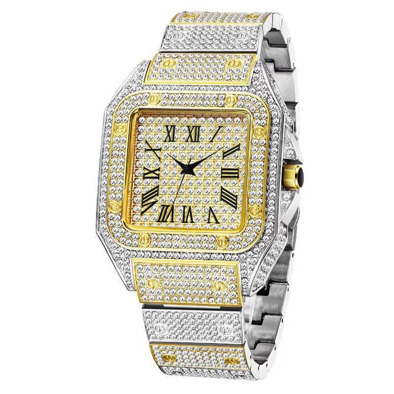 Iced Out Watch - Square Face - Camillaboutiqueshop