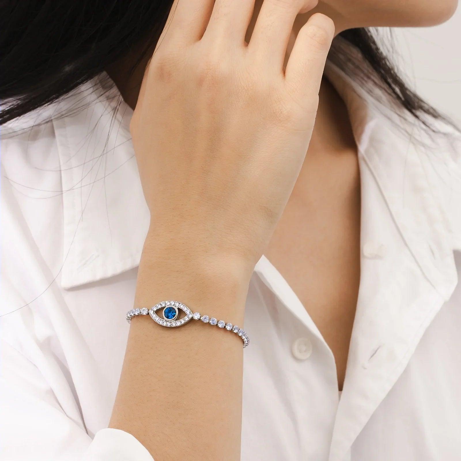 ICY EVIL EYE BRACELET - Camillaboutiqueshop