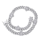 ICY HEART CUBAN CHAIN NECKLACE - camillaboutiqueshop