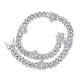ICY HEART CUBAN CHAIN NECKLACE - Camillaboutiqueshop