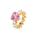 ICY PINK HEART RING - Camillaboutiqueshop