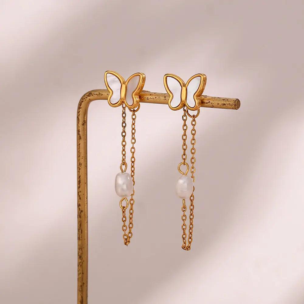 LONG BUTTERFLY EARRING - Camillaboutiqueshop