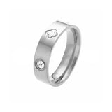 Love Clover Band Ring - camillaboutiqueshop