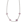 Lucky Pink Mother Of Pearl Clover Necklace - Camillaboutiqueshop