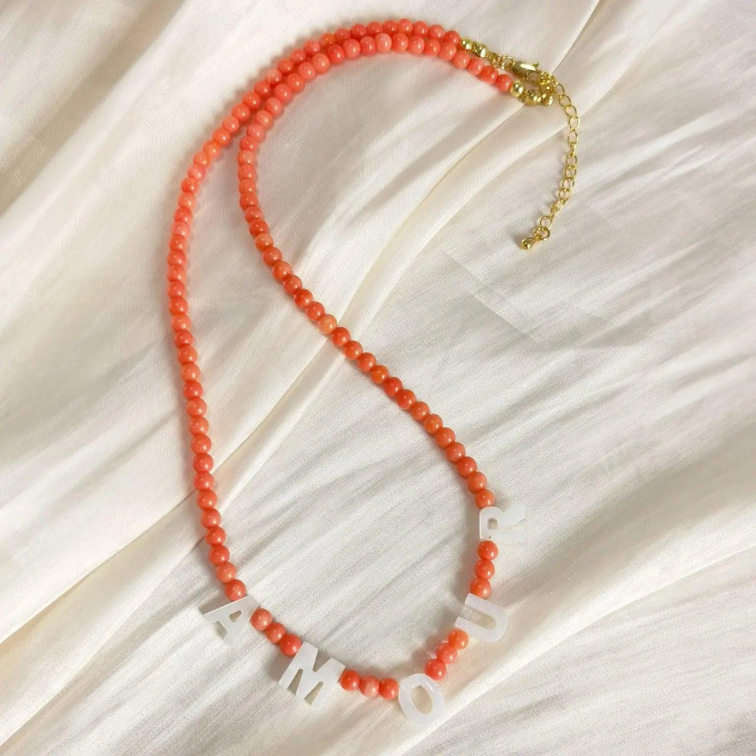 Mother Of Pearl Letter Necklace - camillaboutiqueshop