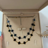 Multi 10 Motifs Clover Necklace - camillaboutiqueshop