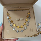 Multi 10 Motifs Clover Necklace - camillaboutiqueshop