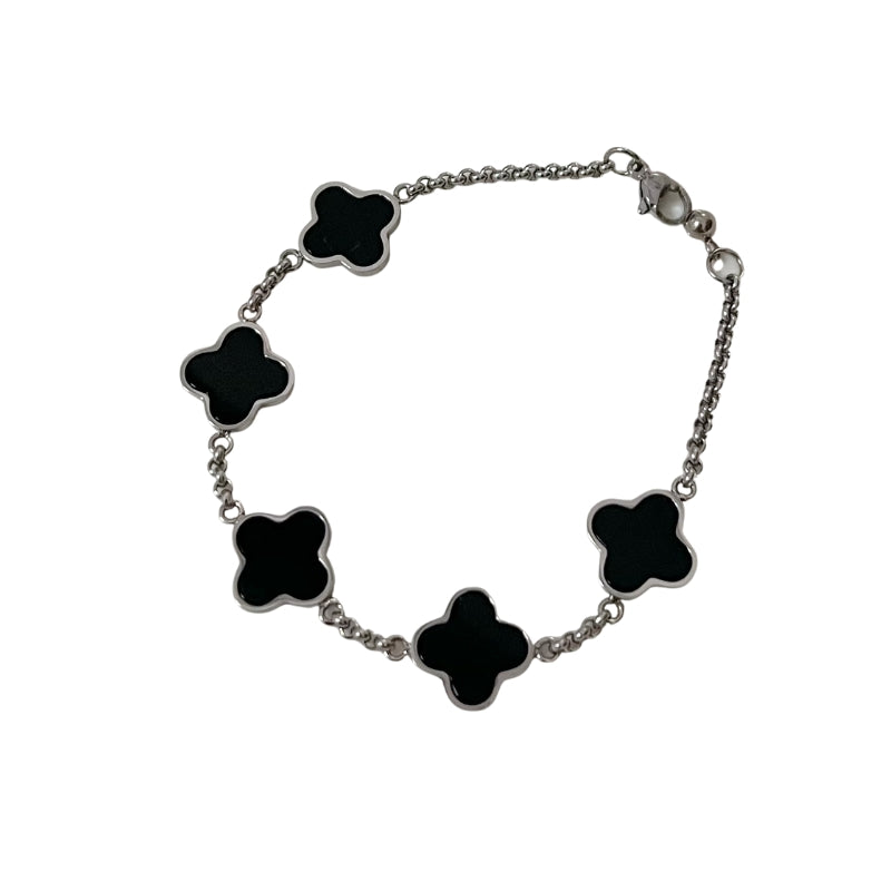 Multi Black Onyx Clover Bracelet - Camillaboutiqueshop