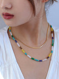 Multi Colorful Gemstone Necklace - Camillaboutiqueshop