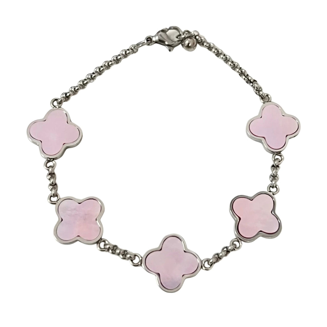 Multi Pink Mother Of Pearl Clover Bracelet - camillaboutiqueshop