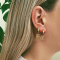 Old English Huggie Earrings - Camillaboutiqueco camillaboutiqueshop.com