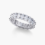 Oval Cubic Zirconia Eternity Ring | Sterling Silver - camillaboutiqueshop