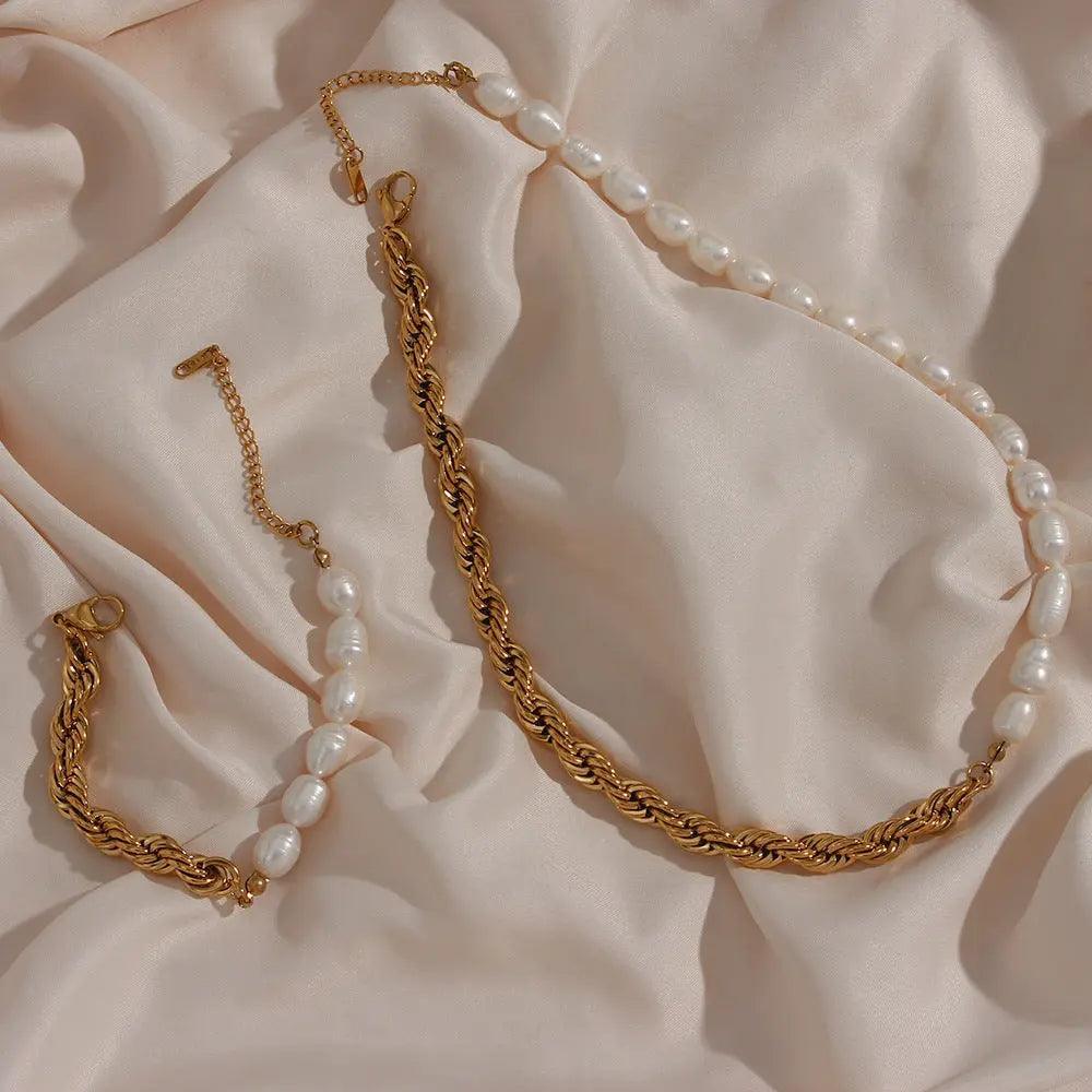 PEARL ROPE NECKLACE - Camillaboutiqueco