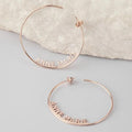 Personalized Name Hoop Earrings - Camillaboutiqueshop