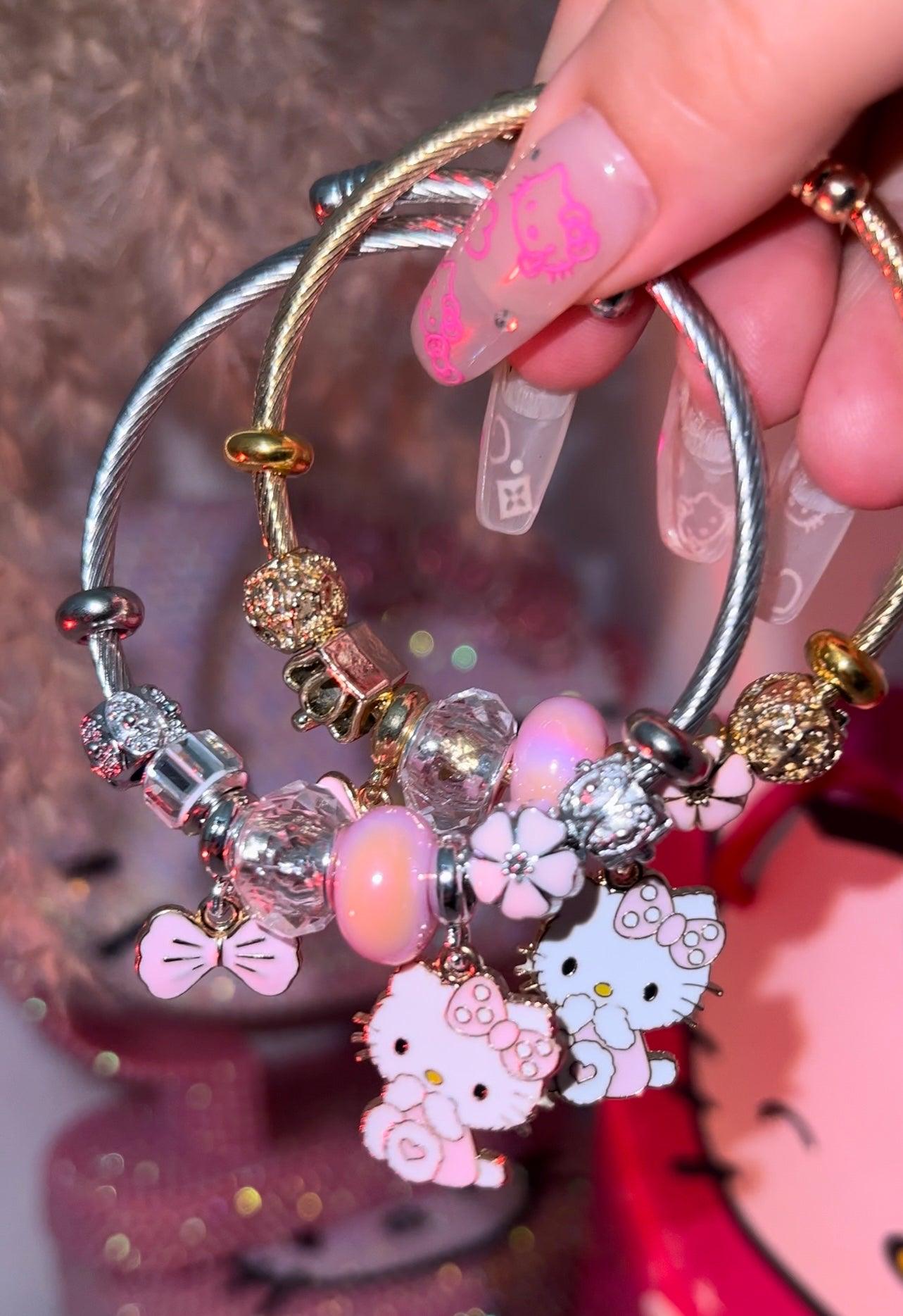 Pink Kitty Charm Bracelet - Camillaboutiqueshop