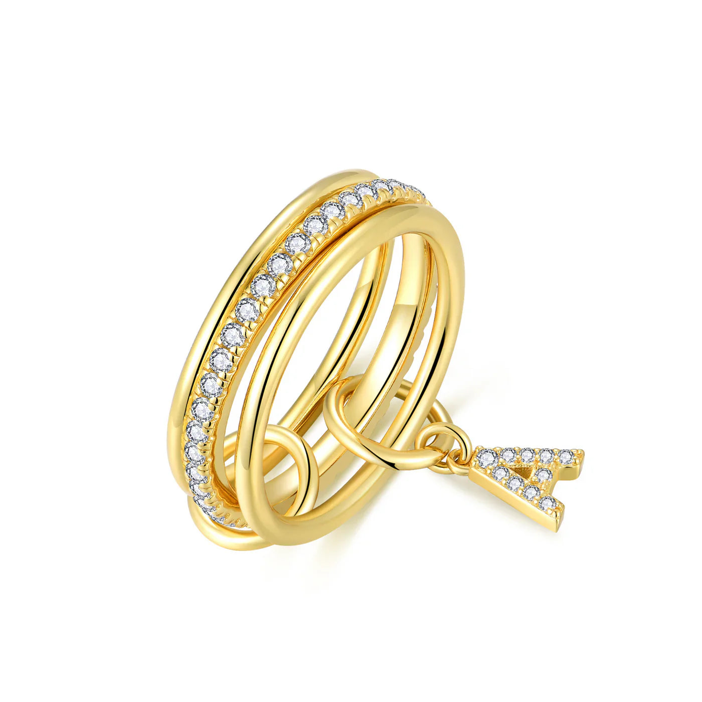 Aurora Letter Ring - camillaboutiqueshop