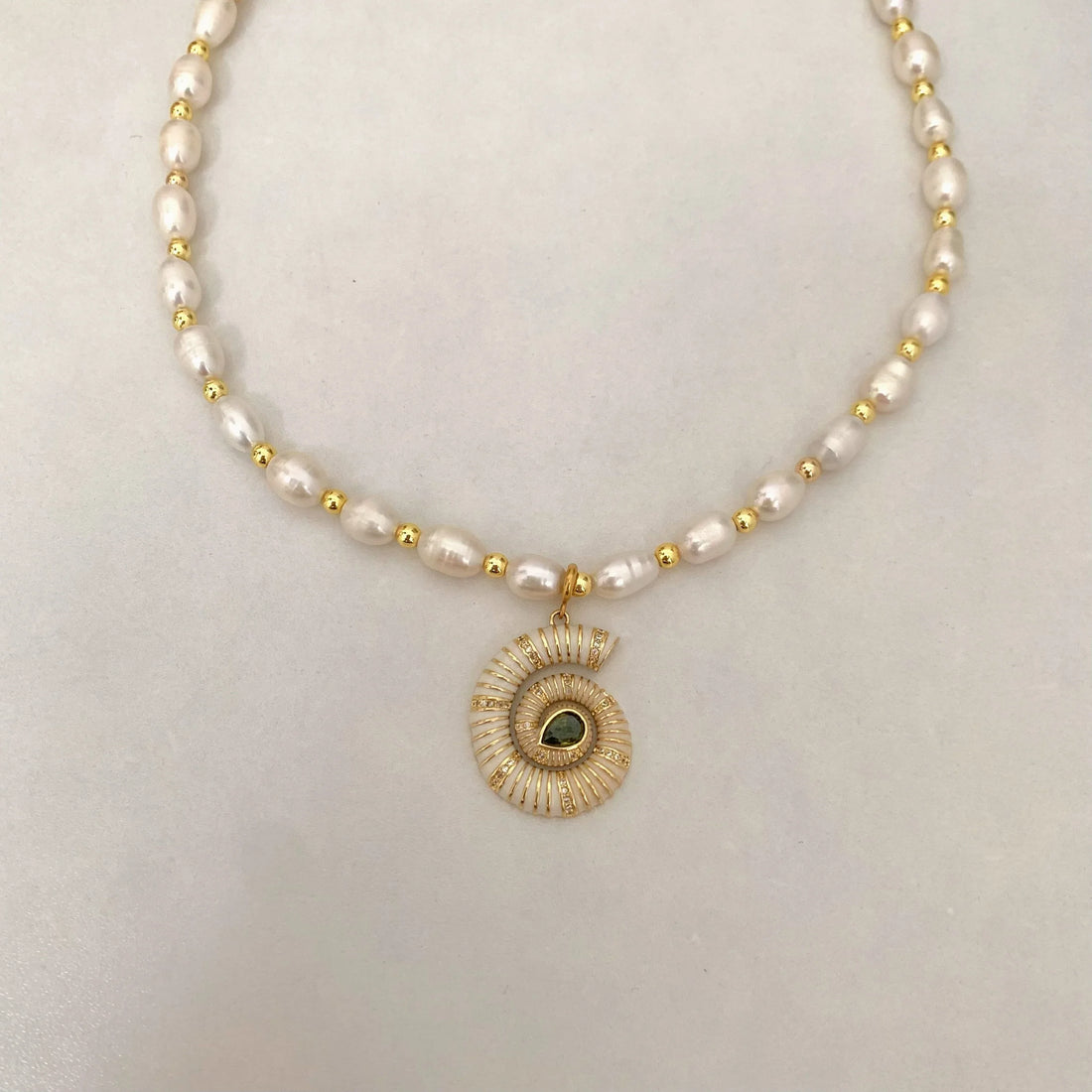 Sae Shell Pearl Necklace - Camillaboutiqueshop