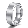 Silver Tungsten Mens Wedding Band - Camillaboutiqueshop