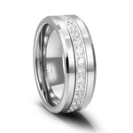 Silver Tungsten Mens Band - camillaboutiqueshop
