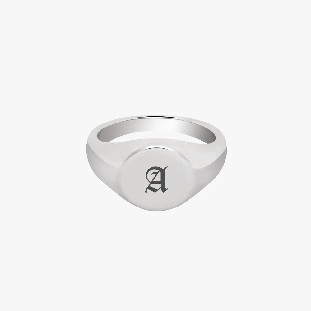 Initial Signet Ring