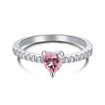 Solitaire Heart CZ Ring - camillaboutiqueshop