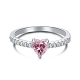 Solitaire Heart CZ Ring - camillaboutiqueshop