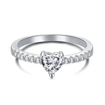 Solitaire Heart CZ Ring - camillaboutiqueshop