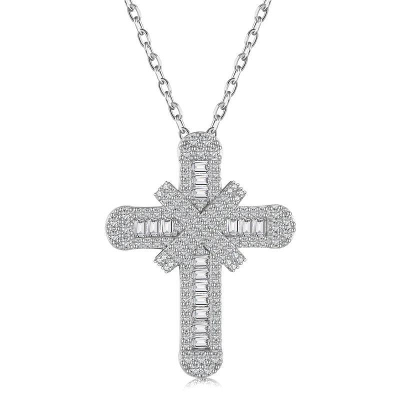 Sterling Silver Cross Necklace - camillaboutiqueshop