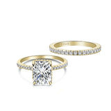 RADIANT CUT 'JASMINE'WEDDING RING SET - camillaboutiqueshop