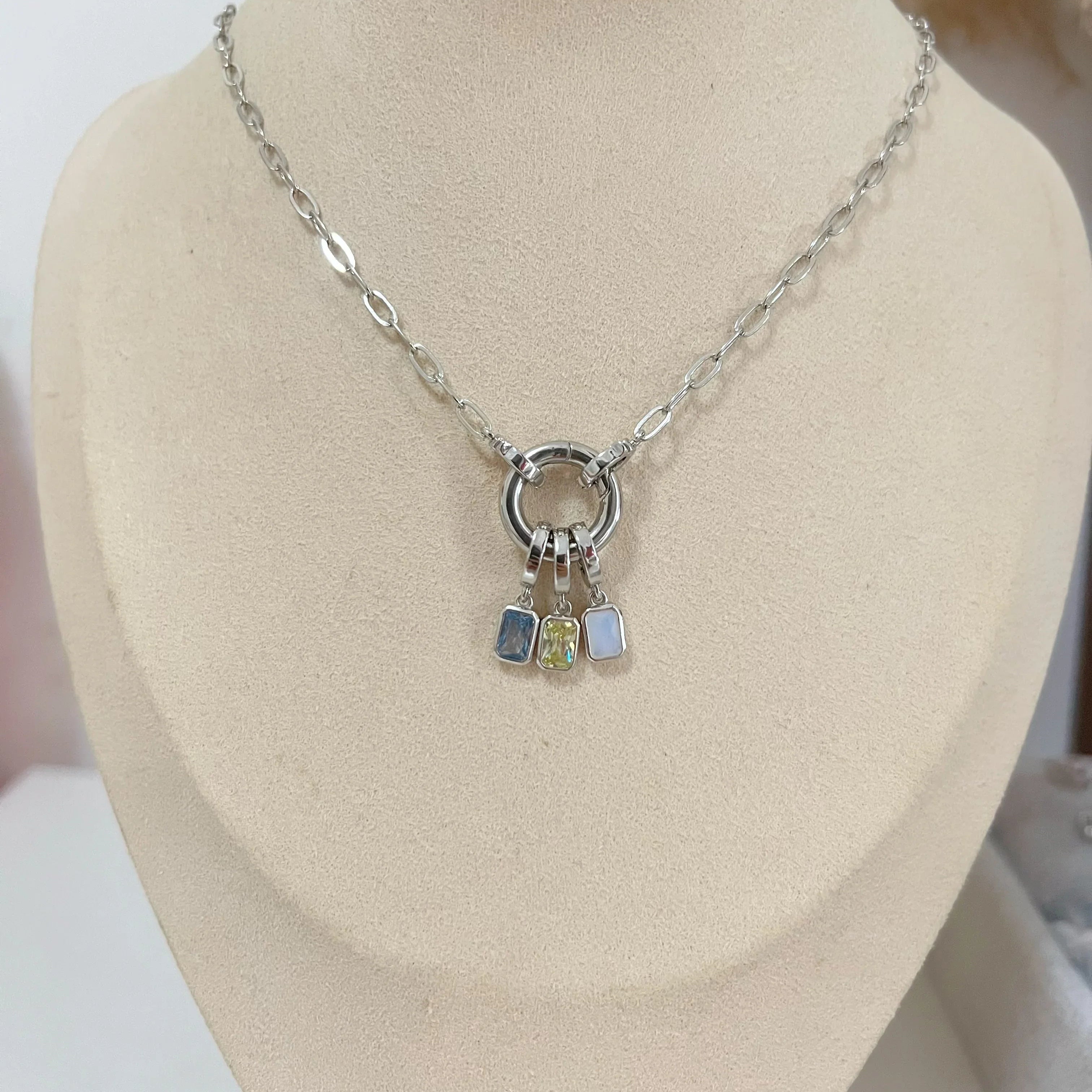 Three Birthstone Necklace - camillaboutiqueshop