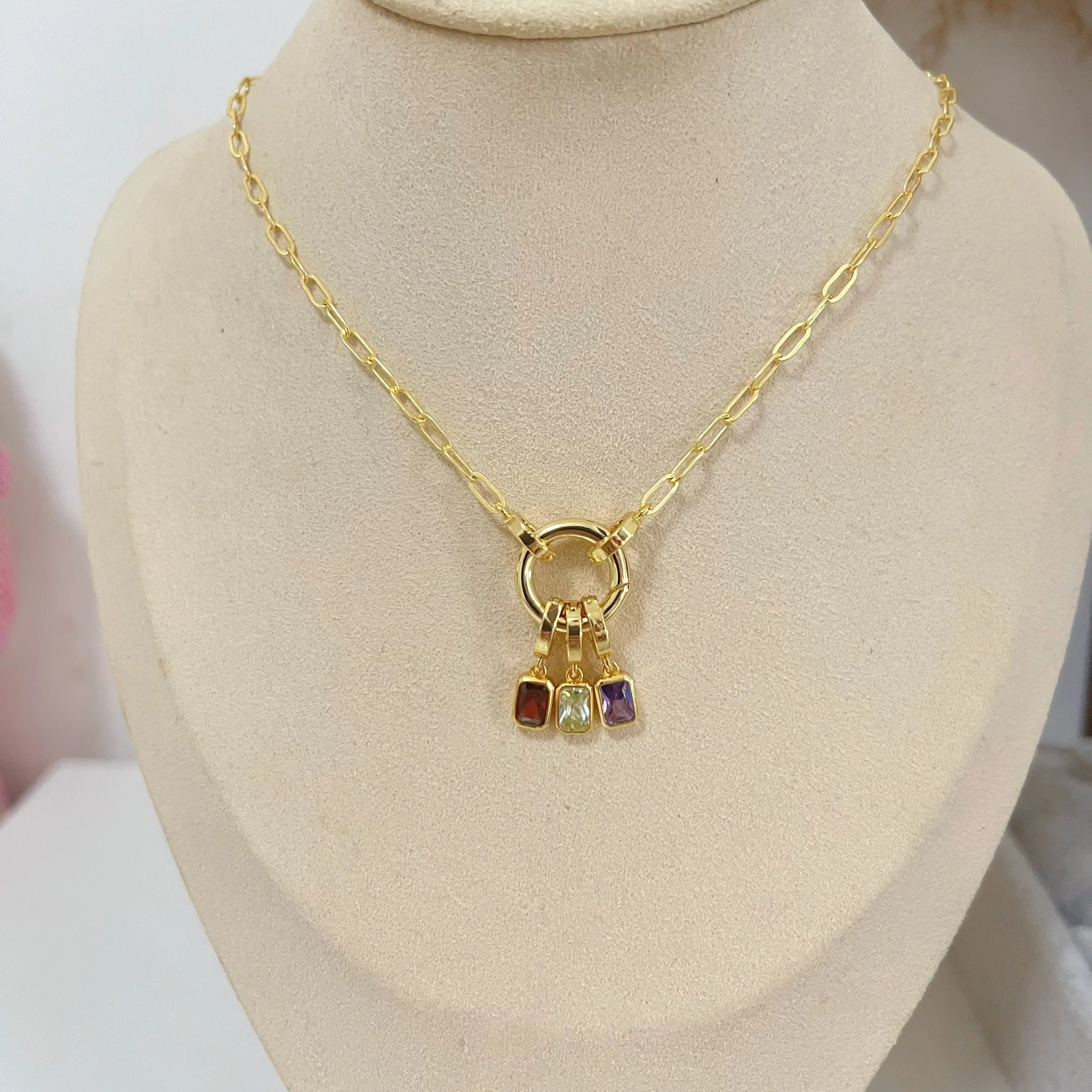 Three Birthstone Necklace - camillaboutiqueshop