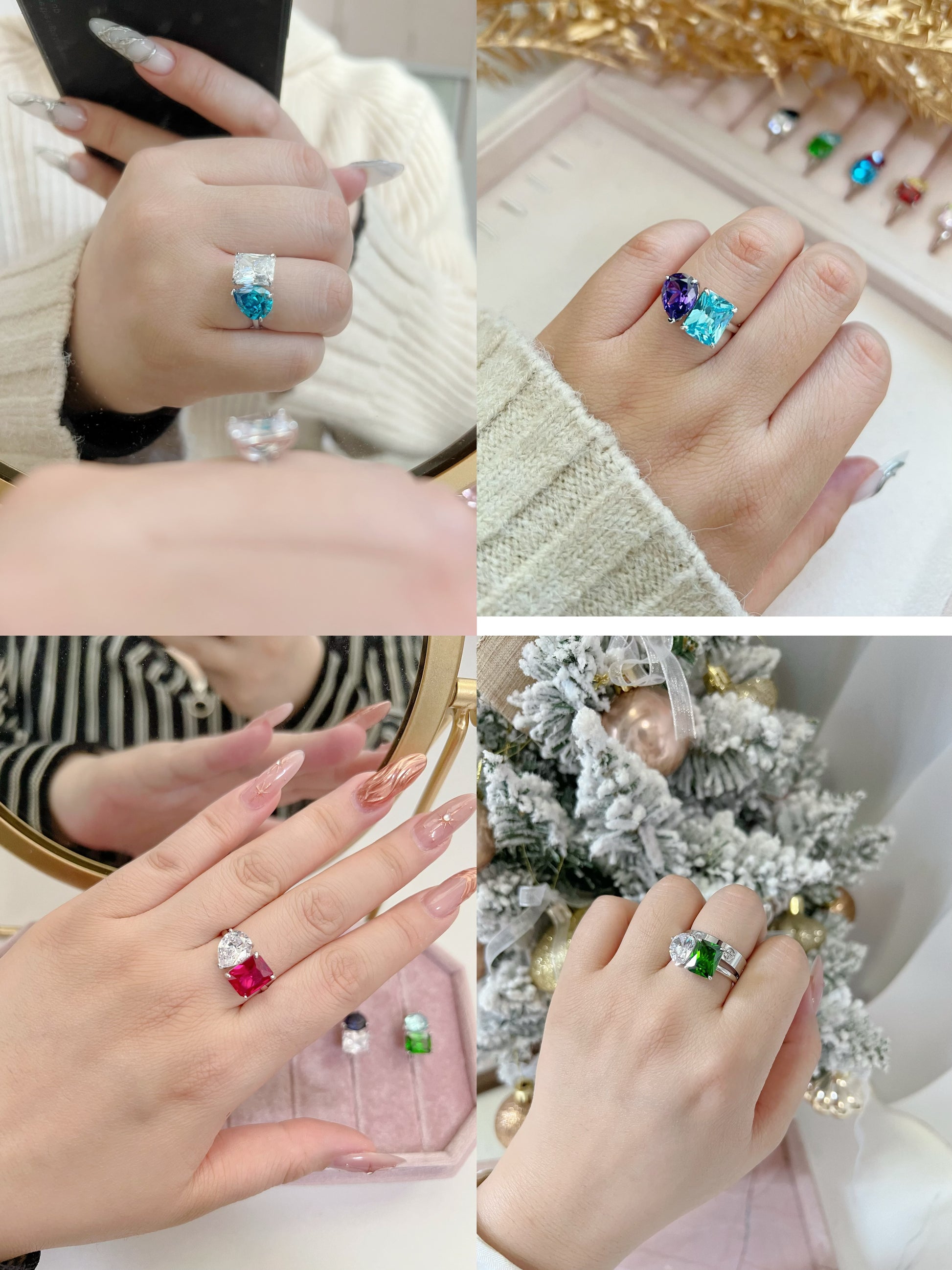 Toi Et Moi Birthstone Ring - Camillaboutiqueshop