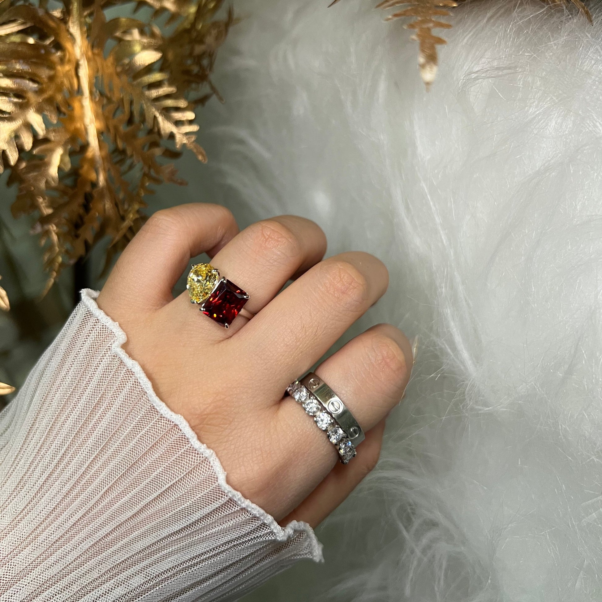 Toi Et Moi Birthstone Ring - Camillaboutiqueshop