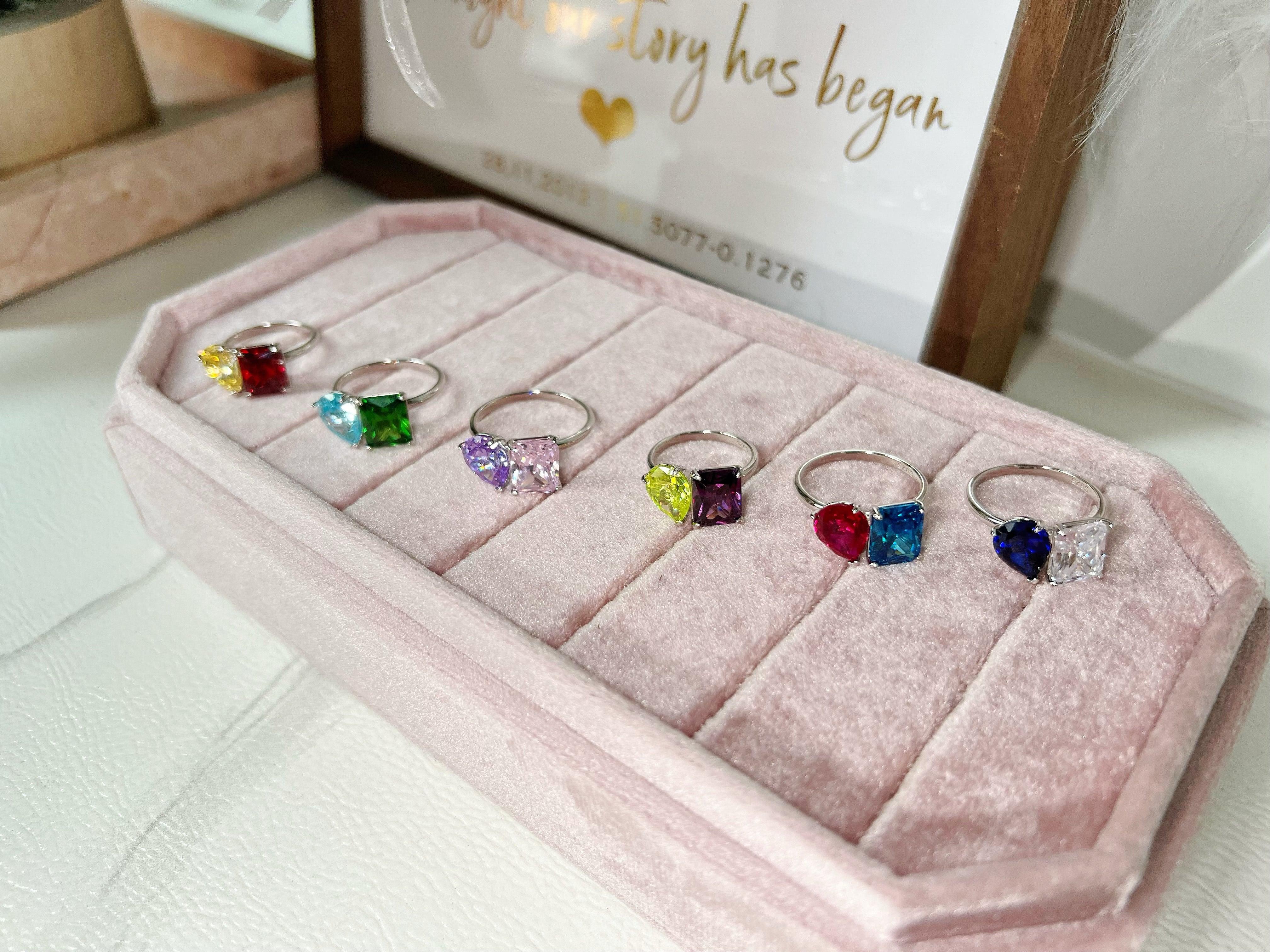 Toi Et Moi Birthstone Ring - camillaboutiqueshop