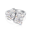 XL Toi Et Moi Crushed Ice Cocktail Ring - Camillaboutiqueshop